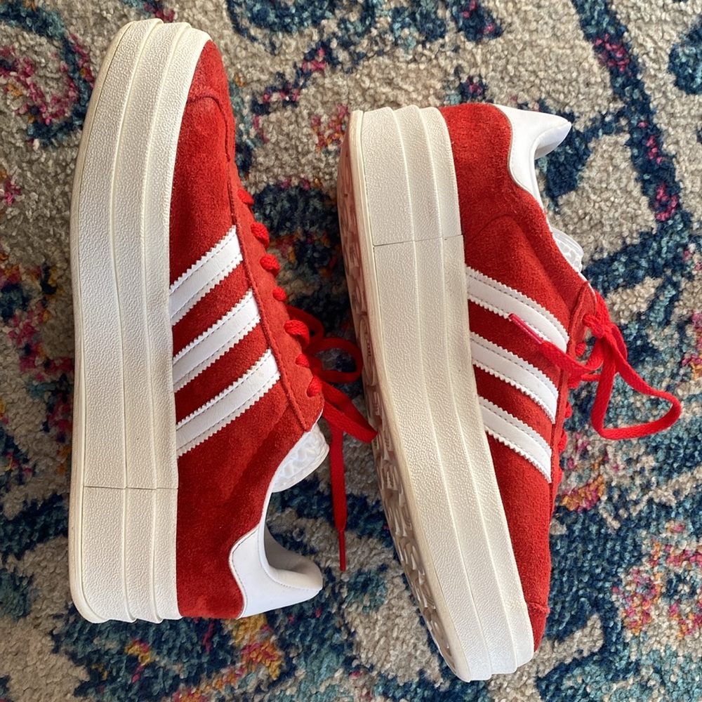 Adidas gazelle platform sneakers